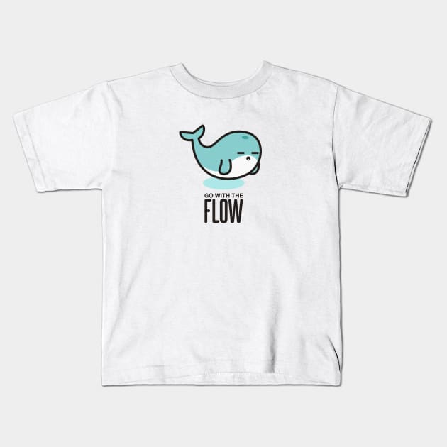 Go with the Flow Kids T-Shirt by Johnitees